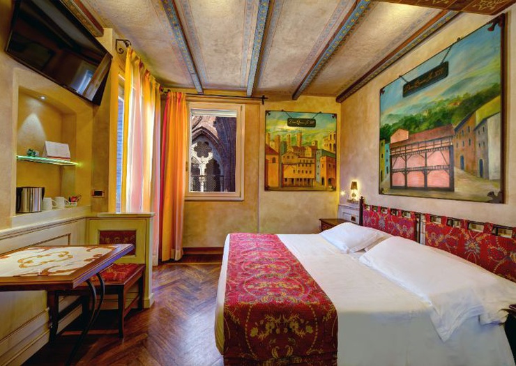 Camera doppia deluxe con terrazzo Art Hotel Commercianti Bologna Camera doppia deluxe con terrazzo Art Hotel Commercianti Bologna