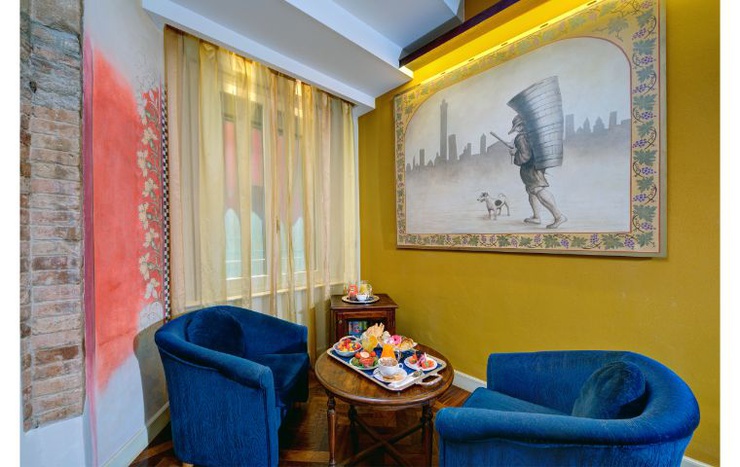 Camera doppia deluxe art hotel commercianti bologna Camera doppia deluxe art hotel commercianti bologna