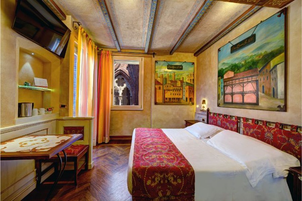 Camera doppia deluxe con terrazzo Art Hotel Commercianti Bologna Camera doppia deluxe con terrazzo Art Hotel Commercianti Bologna