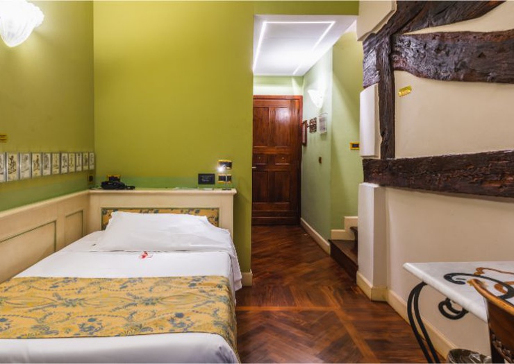 Camera singola Art Hotel Commercianti Bologna Camera singola Art Hotel Commercianti Bologna