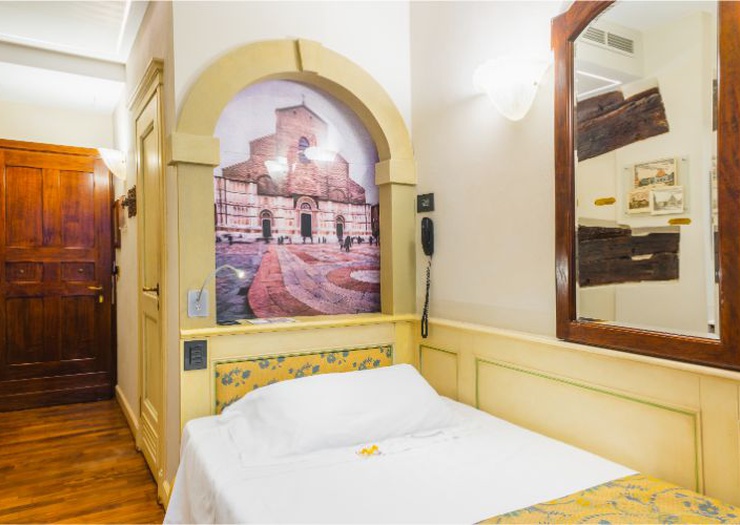 Camera singola Art Hotel Commercianti Bologna Camera singola Art Hotel Commercianti Bologna